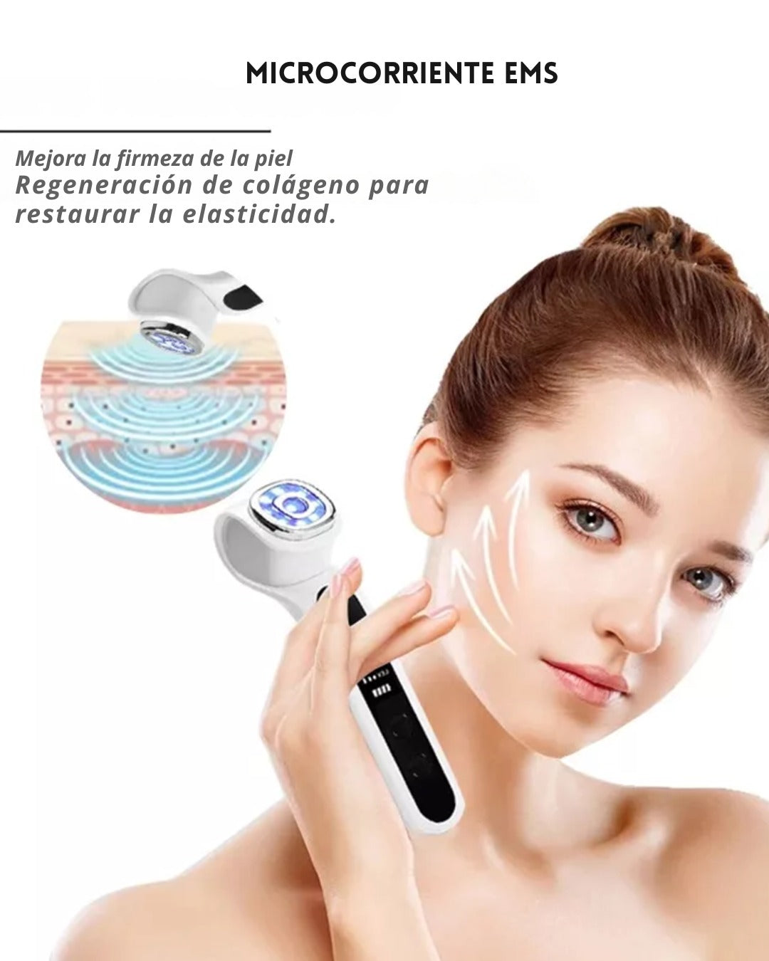 MASAJEADOR FACIAL 6 EN 1 (DE REGALO BINCHA Y MASCARILLA FACIAL)